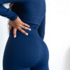Zip-up Ribbed Jumpsuit - Image 2
