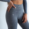Denim Look Flexi Rib Leggings - Image 2