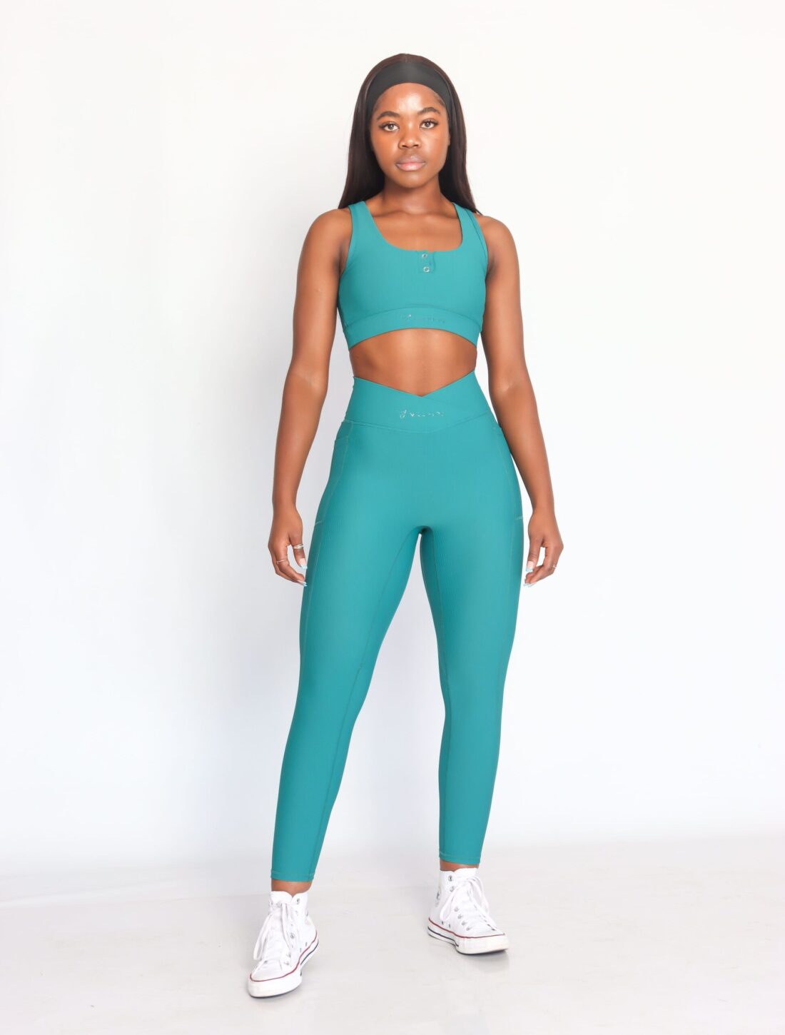 Wrap Over Leggings with Square Shape Bra