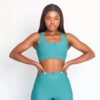 Wrap Over Leggings with Square Shape Bra - Image 4