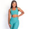Wrap Over Leggings with Square Shape Bra - Image 3